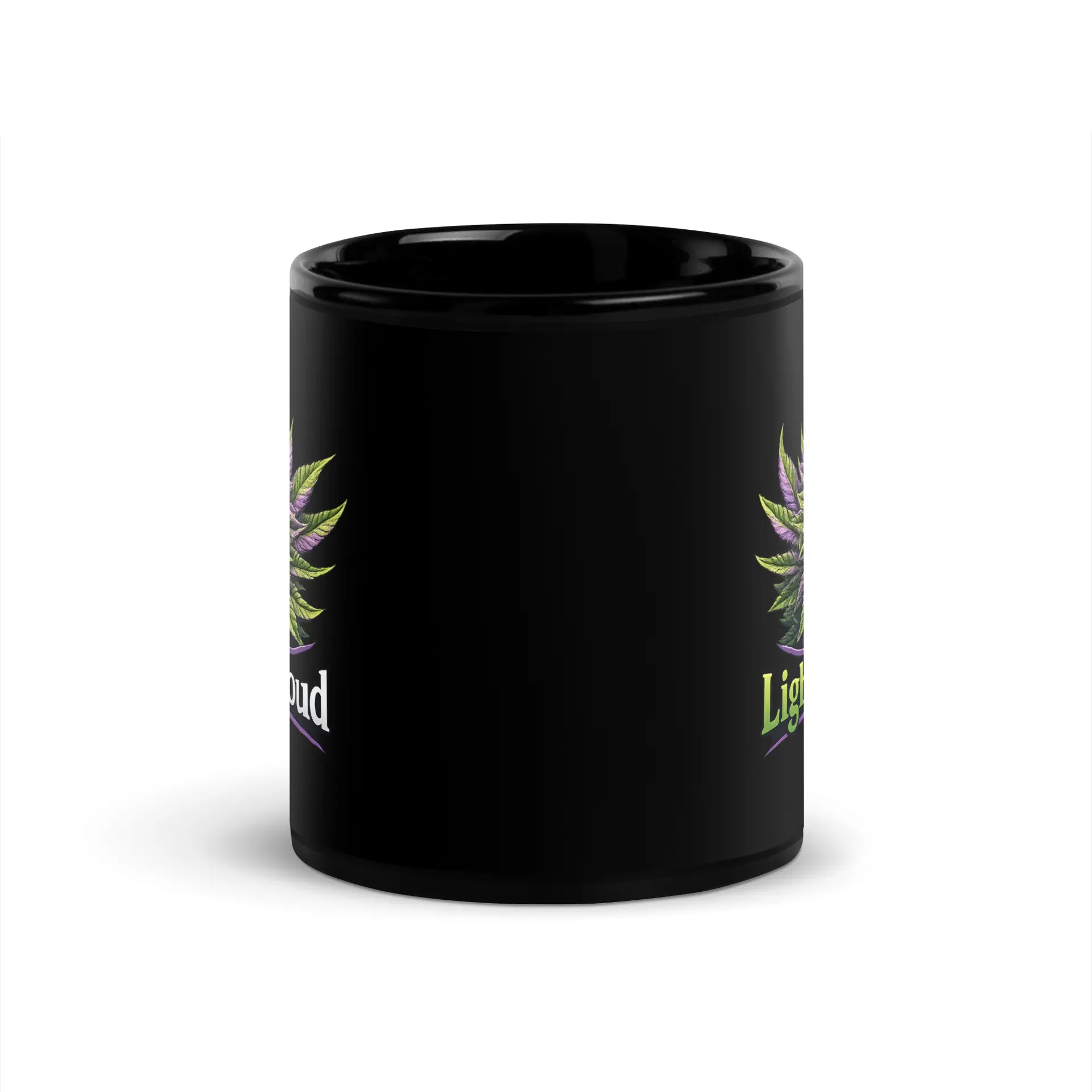Light Loud Black Glossy Mug - Image 2