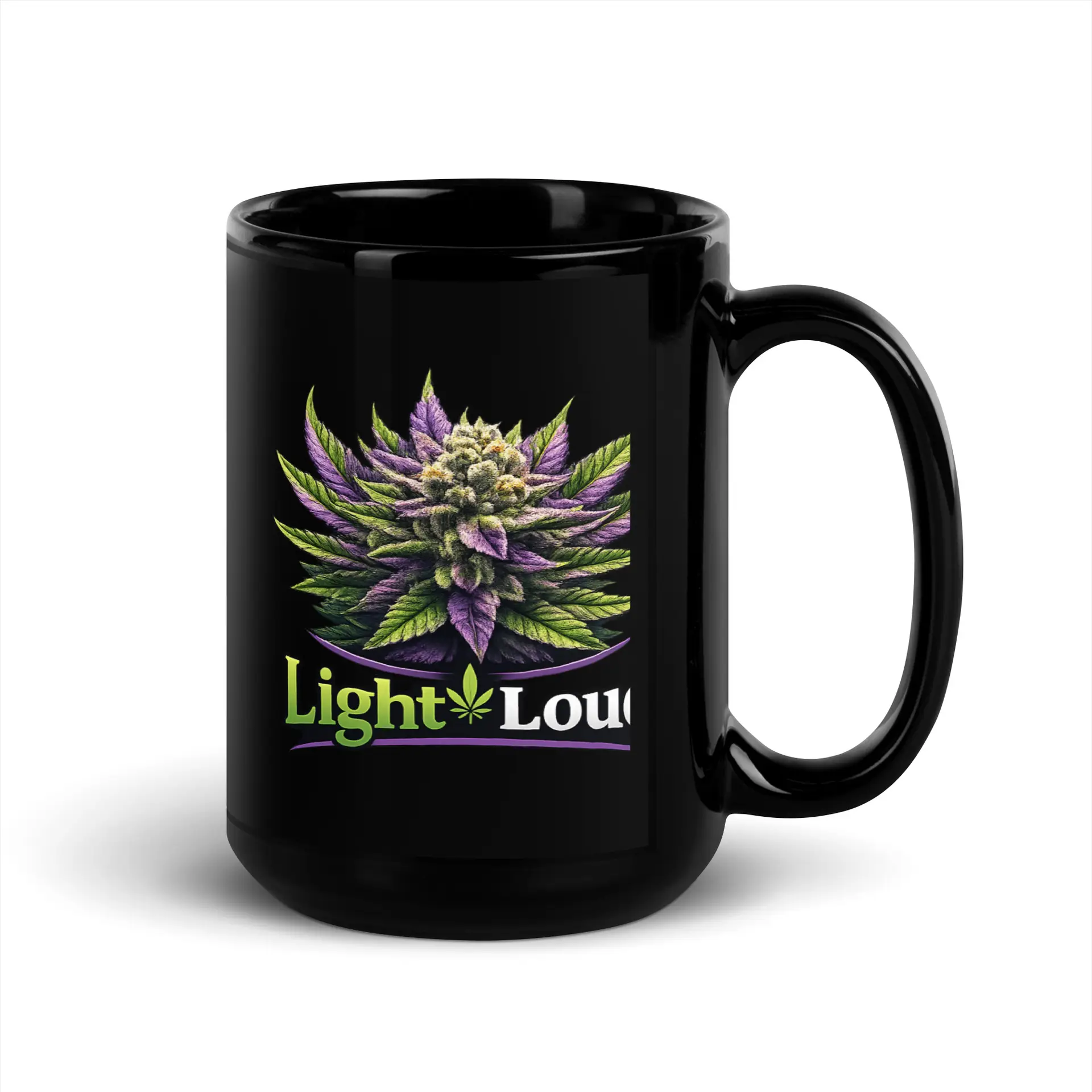 Light Loud Black Glossy Mug - Image 4